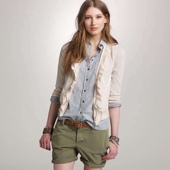 J. Crew Sweaters - J.Crew | Katelyn Ruffle Cardigan